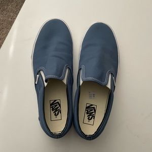 Blue slip on vans